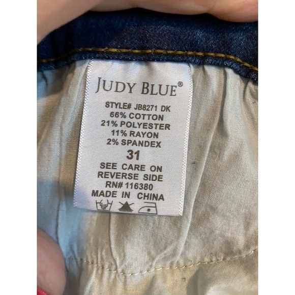 Judy Blue Relax fit medium wash distressed denim size 31 - Picture 4 of 4
